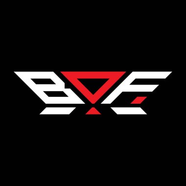 BOF harfli logo vektör tasarımı, BOF basit ve modern logo. Lüks alfabe dizaynı  