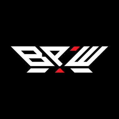 BPW harfli logo vektör tasarımı, BPW basit ve modern logo. BPW lüks alfabe tasarımı  
