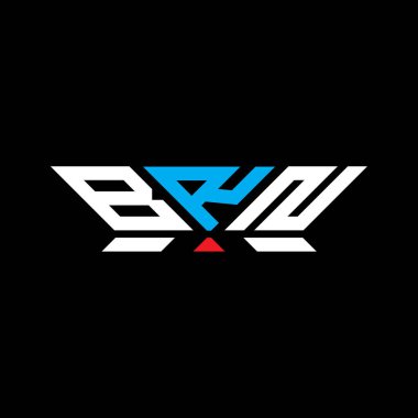 BRN harfli logo vektör tasarımı, BRN basit ve modern logo. BRN lüks alfabe tasarımı  