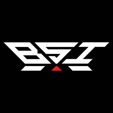 BSI harfli logo vektör tasarımı, BSI basit ve modern logo. BSI lüks alfabe tasarımı  