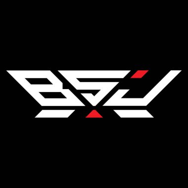 BSJ harfli logo vektör tasarımı, BSJ basit ve modern logo. BSJ lüks alfabe tasarımı  