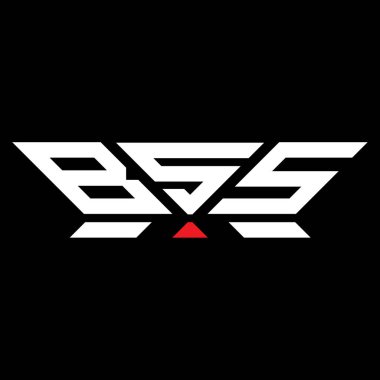BSS harfli logo vektör tasarımı, BSS basit ve modern logosu. BSS lüks alfabe tasarımı  