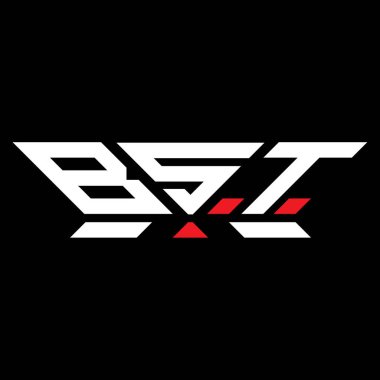 BST harfli logo vektör tasarımı, BST basit ve modern logo. BST lüks alfabe tasarımı  