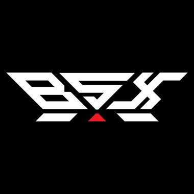 BSX harfli logo vektör tasarımı, BSX basit ve modern logo. BSX lüks alfabe tasarımı  