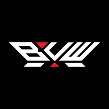 BUW harfli logo vektör tasarımı, BUW basit ve modern logo. BUW lüks alfabe tasarımı  