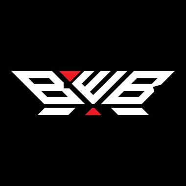 BWB harfli logo vektör tasarımı, BWB basit ve modern logo. BWB lüks alfabe tasarımı  