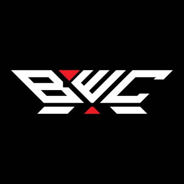 BWC harfli logo vektör tasarımı, BWC basit ve modern logo. BWC lüks alfabe tasarımı  