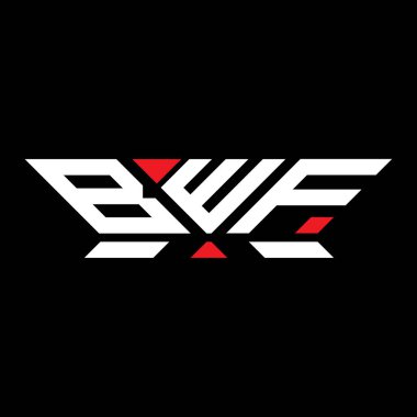 BWF harfli logo vektör tasarımı, BWF basit ve modern logo. BWF lüks alfabe tasarımı  