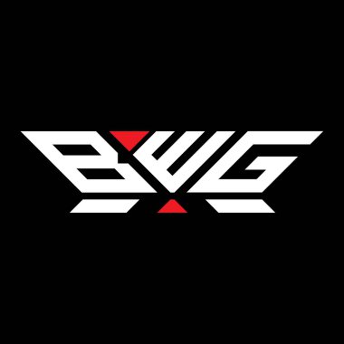 BWG harfli logo vektör tasarımı, BWG basit ve modern logo. BWG lüks alfabe tasarımı  
