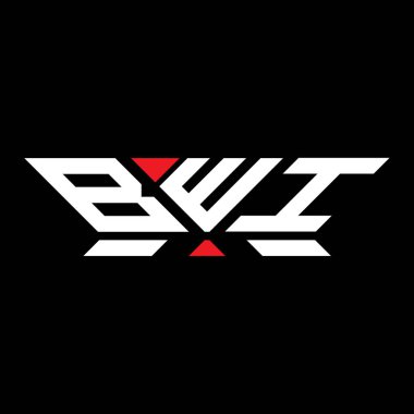 BWI harfi logo vektör tasarımı, BWI basit ve modern logo. BWI lüks alfabe tasarımı  
