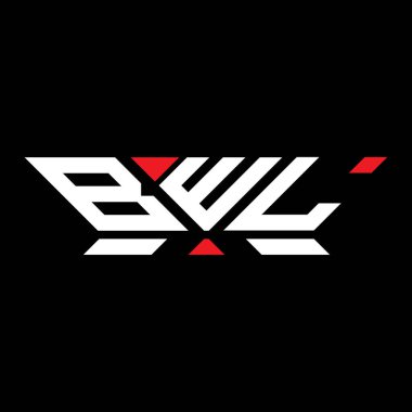 BWL harfli logo vektör tasarımı, BWL basit ve modern logo. BWL lüks alfabe tasarımı  