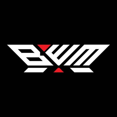 BWM harfli logo vektör tasarımı, BWM basit ve modern logo. BWM lüks alfabe tasarımı  