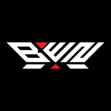 BWN harfli logo vektör tasarımı, BWN basit ve modern logo. BWN lüks alfabe tasarımı  