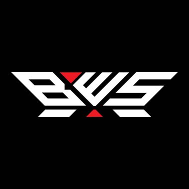 BWS harfli logo vektör tasarımı, BWS basit ve modern logo. BWS lüks alfabe tasarımı  