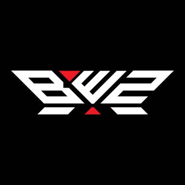 BWZ harfli logo vektör tasarımı, BWZ basit ve modern logo. BWZ lüks alfabe tasarımı  