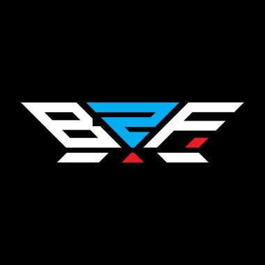 BZF harfli logo vektör tasarımı, BZF basit ve modern logo. BZF lüks alfabe tasarımı  