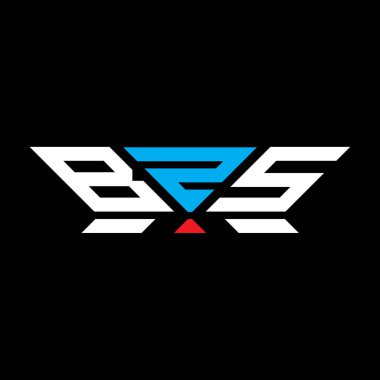 BZS harfli logo vektör tasarımı, BZS basit ve modern logo. BZS lüks alfabe tasarımı  