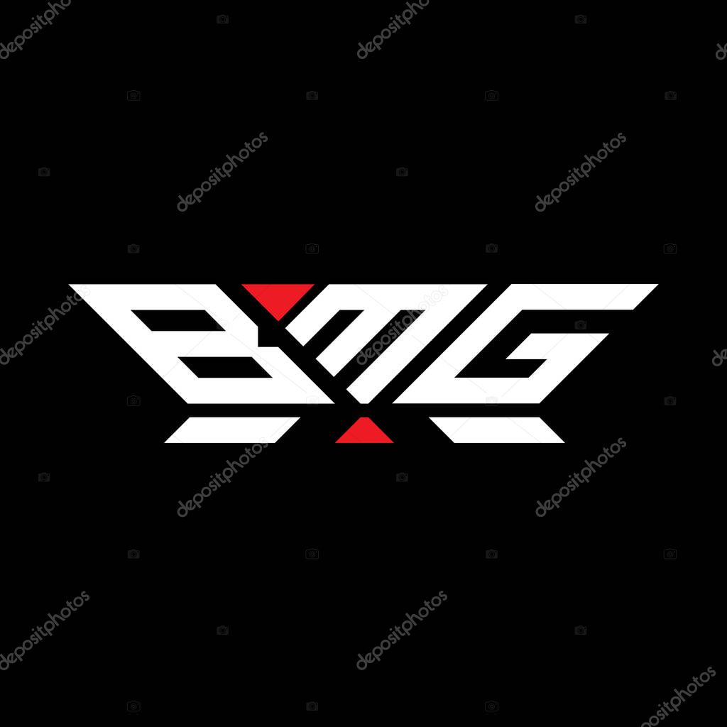 BMG letter logo vector design, BMG simple and modern logo. BMG luxurious alphabet design