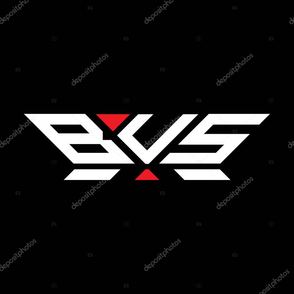 BUS letter logo vector design, BUS simple and modern logo. BUS luxurious alphabet design