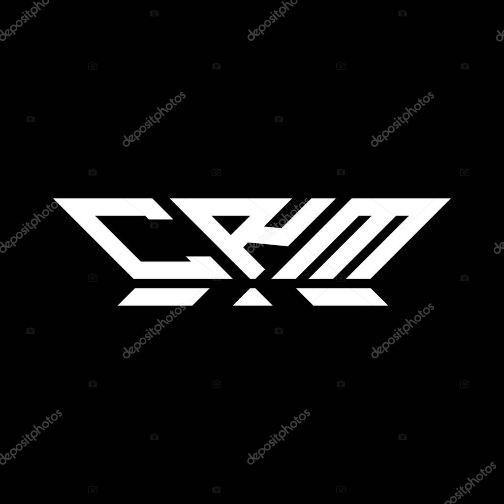 CRM letter logo vector design, CRM simple and modern logo. CRM luxurious alphabet design