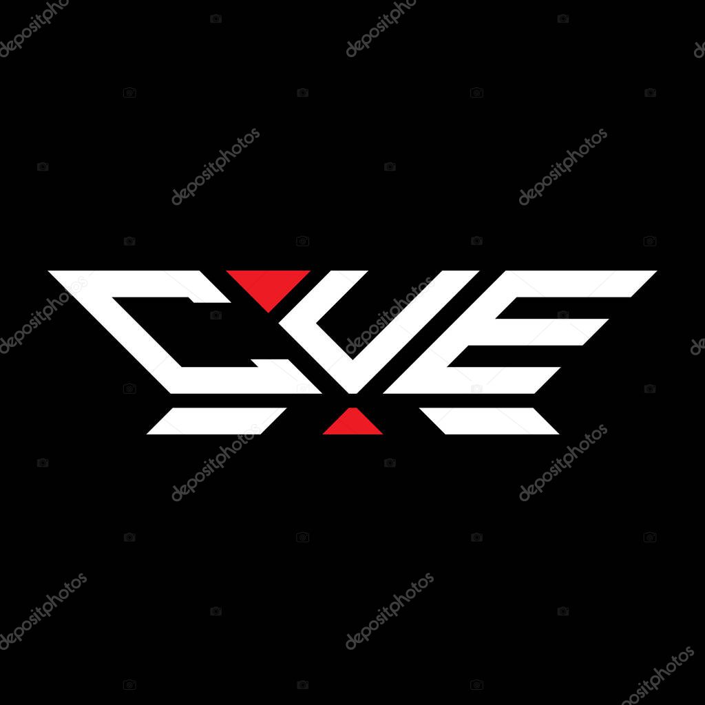 CUE letter logo vector design, CUE simple and modern logo. CUE luxurious alphabet design