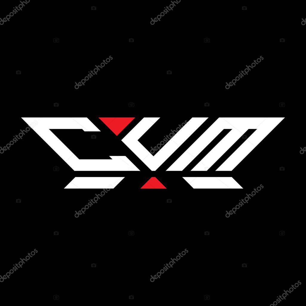 CUM letter logo vector design, CUM simple and modern logo. CUM luxurious alphabet design