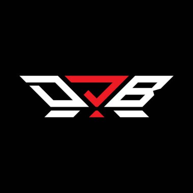 DJB harfli logo vektör tasarımı, DJB basit ve modern logo. DJB lüks alfabe tasarımı  