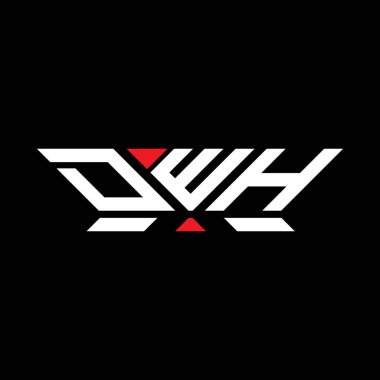 DWH harfli logo vektör tasarımı, DWH basit ve modern logo. DWH lüks alfabe tasarımı  