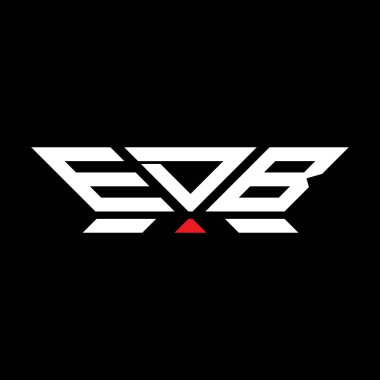 EDB harfli logo vektör tasarımı, EDB basit ve modern logo. EDB lüks alfabe tasarımı  