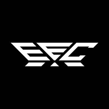 EEC harfi logo vektör tasarımı, EEC basit ve modern logo. AET lüks alfabe tasarımı  
