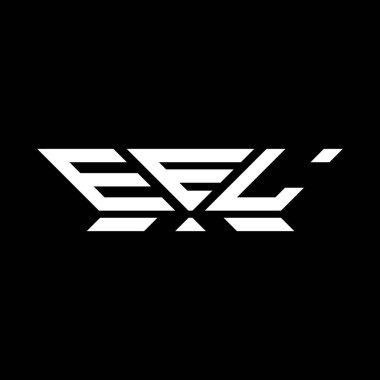 EEL harfli logo vektör tasarımı, EEL basit ve modern logo. EEL lüks alfabe tasarımı  