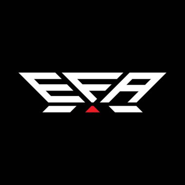 EFA harfli logo vektör tasarımı, EFA basit ve modern logosu. EFA lüks alfabe tasarımı  