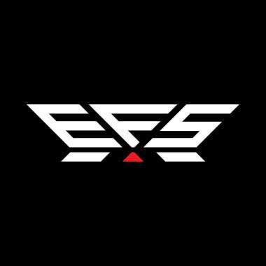 EFS harfli logo vektör tasarımı, basit ve modern EFS logosu. EFS lüks alfabe tasarımı  
