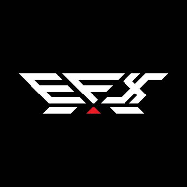 EFX harfli logo vektör tasarımı, EFX basit ve modern logo. EFX lüks alfabe tasarımı  