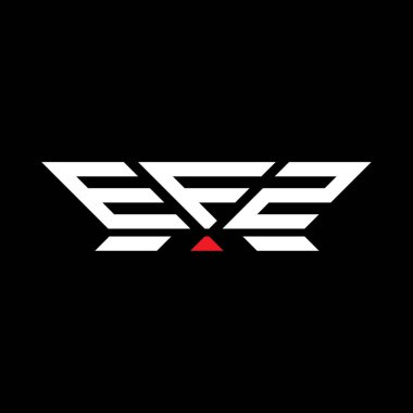 EFZ harfli logo vektör tasarımı, EFZ basit ve modern logo. EFZ lüks alfabe tasarımı  
