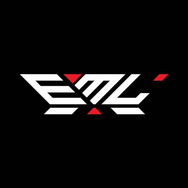 EML harf logo vektör tasarımı, EML basit ve modern logo. EML lüks alfabe tasarımı  