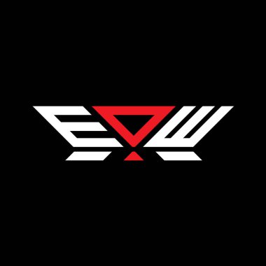 EOW harfli logo vektör tasarımı, EOW basit ve modern logo. EOW lüks alfabe tasarımı  
