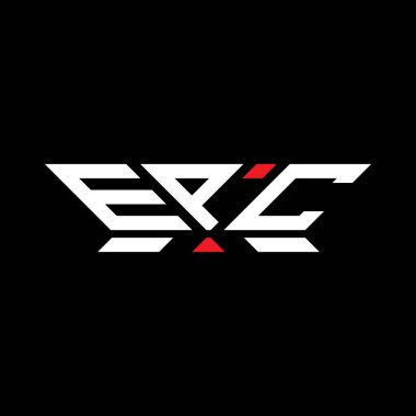 EPC harfli logo vektör tasarımı, EPC basit ve modern logo. EPC lüks alfabe tasarımı  