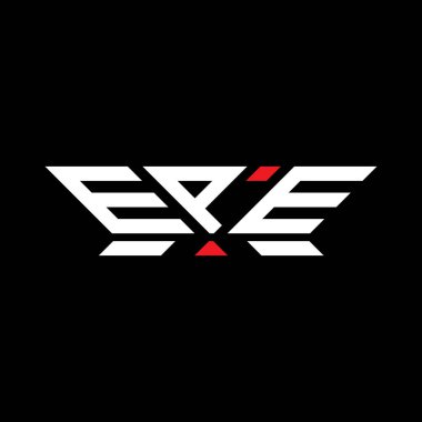 EPE harfi logo vektör tasarımı, EPE basit ve modern logo. EPE lüks alfabe tasarımı  