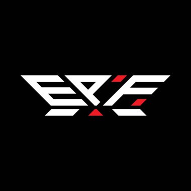 EPF harfli logo vektör tasarımı, EPF basit ve modern logo. EPF lüks alfabe tasarımı  