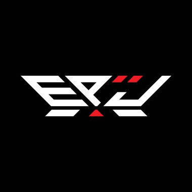 EPJ harfli logo vektör tasarımı, EPJ basit ve modern logo. EPJ lüks alfabe tasarımı  