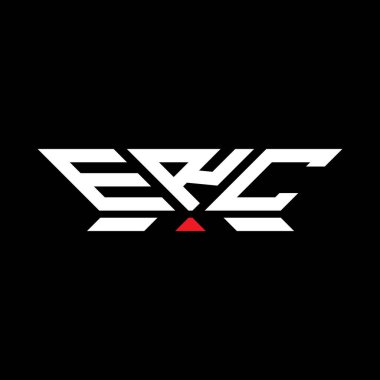 ERC harfi logo vektör tasarımı, ERC basit ve modern logo. ERC lüks alfabe tasarımı  