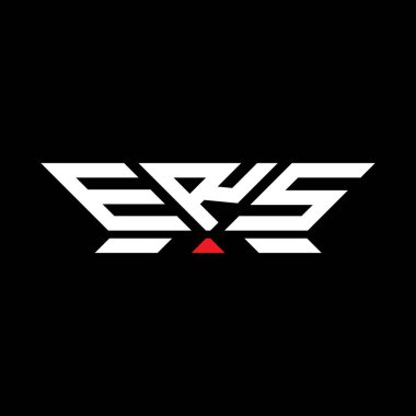 ERS harfli logo vektör tasarımı, ERS basit ve modern logosu. ERS lüks alfabe tasarımı  