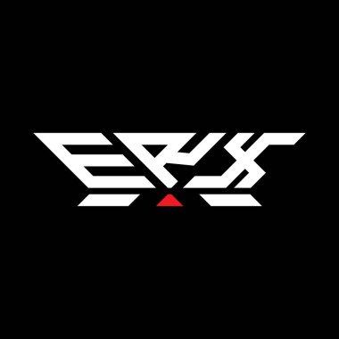 ERX harfli logo vektör tasarımı, ERX basit ve modern logo. ERX lüks alfabe tasarımı  