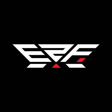 EZF harfli logo vektör tasarımı, EZF basit ve modern logo. EZF lüks alfabe tasarımı  