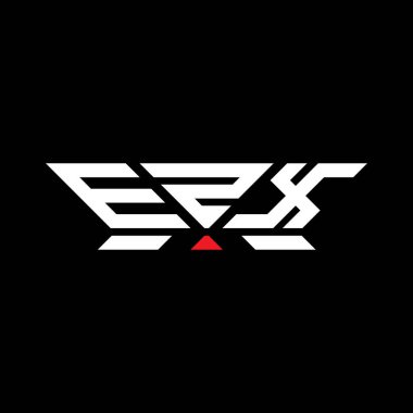 EZX harfli logo vektör tasarımı, EZX basit ve modern logo. EZX lüks alfabe tasarımı  