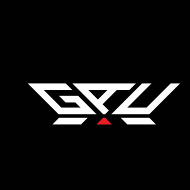 GAU harfli logo vektör tasarımı, GAU basit ve modern logo. GAU lüks alfabe tasarımı  