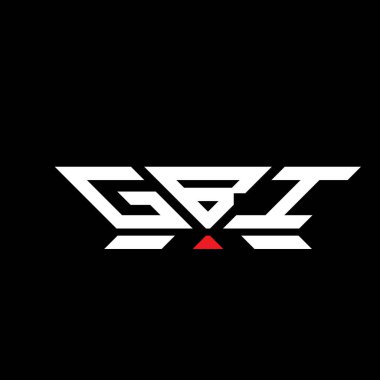 GBI harfli logo vektör tasarımı, GBI basit ve modern logosu. GBI lüks alfabe tasarımı  