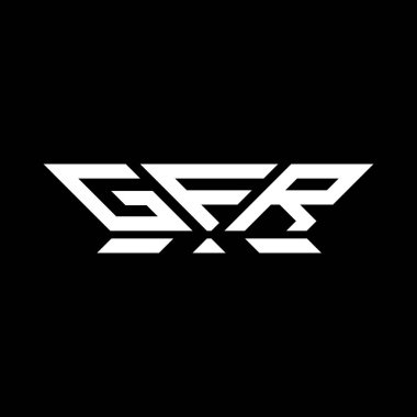 GFR harfi logo vektör tasarımı, GFR basit ve modern logo. GFR lüks alfabe tasarımı  