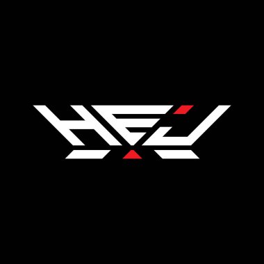 HEJ harfli logo vektör tasarımı, basit ve modern HEJ logosu. HEJ lüks alfabe tasarımı  